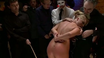 Lovely chick gets her axe welt thrashed give public